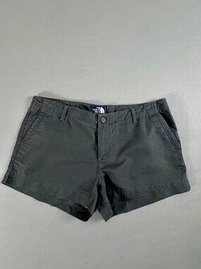 The North Face California Heritage Gray Linen Blend Shorts Womens 12 Chino
